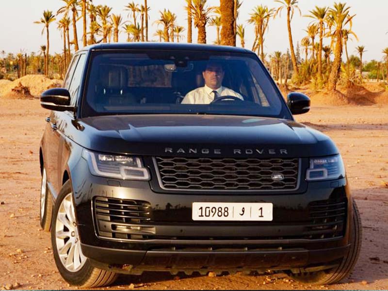 Range Rover with chauffeur in marrakech
