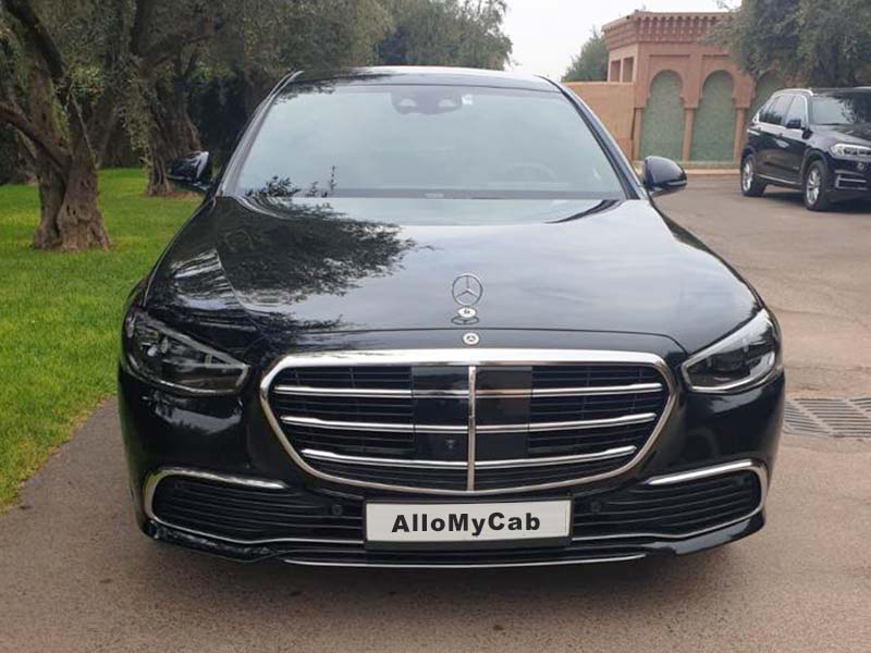 S Class Mercedes with chauffeur in Morocco