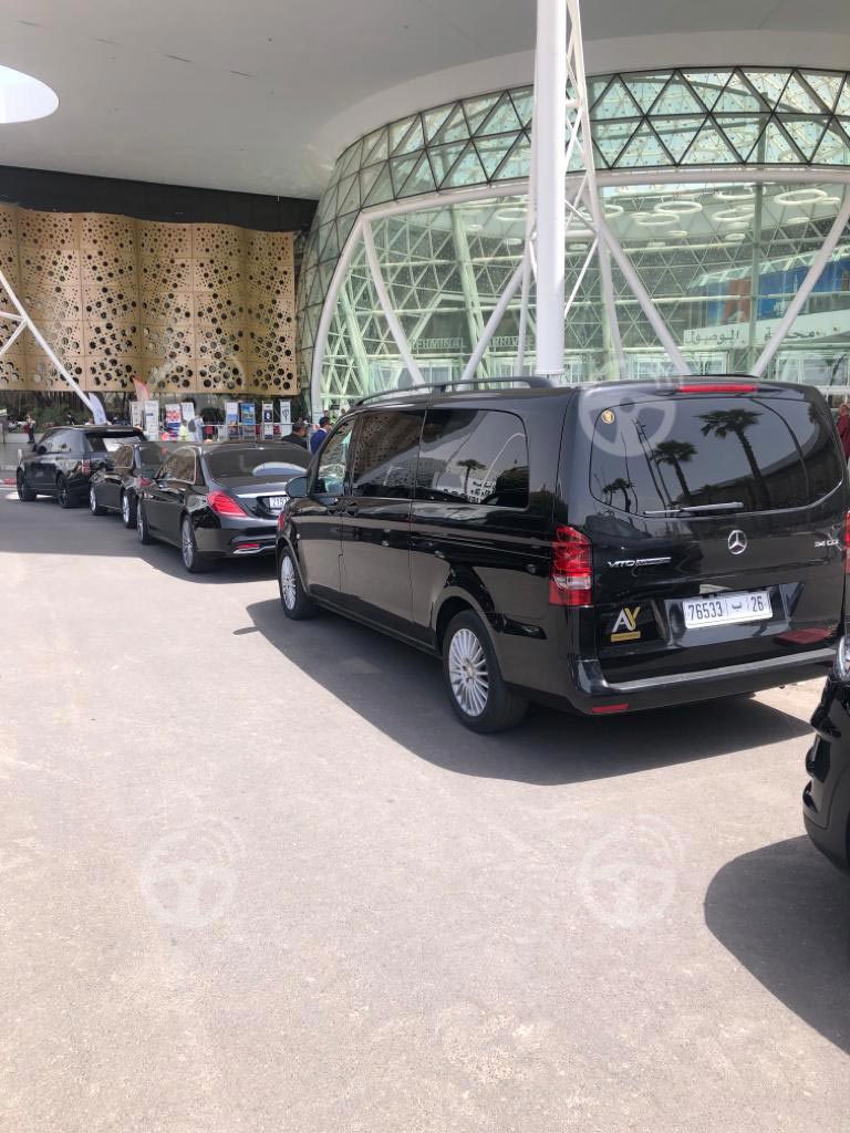 Car fleet for guests at the airport